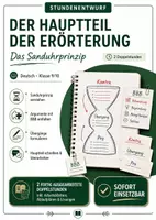 Vorschau - Stundenentwürfe - Erörterung Hauptteil schreiben: Sanduhrprinzip, BBB-Schema & Schreibkonferenz | Klasse 9/10 - Deckblatt