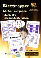 Vorschau - Stationenlernen - Klettmappen: 1x1 Kernaufgaben (Einmaleins) #Silvesterknaller23 - Deckblatt