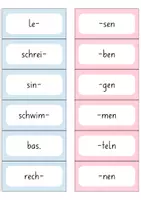 Vorschau - Arbeitsblätter - Silben zuordnen – Verben lesen und zusammensetzen - Seite 2
