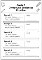 Aperçu - Feuilles d'exercices - Grade 5 Language Review Worksheets Pack - Page 2