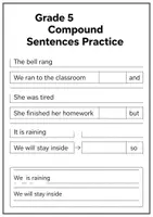 Aperçu - Feuilles d'exercices - Grade 5 Language Review Worksheets Pack - Page 3
