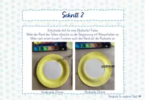 Vorschau - Unterrichtsreihen - Fensterbilder Sommer: Obstscheiben aus Papptellern - Seite 3