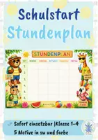 Vorschau - Arbeitsblätter - KOSTENLOS: Stundenpläne mit Max & seinen Freunden – Fußballlook WM| Grundschule | Freebie - Seite 1