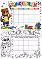 Vorschau - Arbeitsblätter - KOSTENLOS: Stundenpläne mit Max & seinen Freunden – Fußballlook WM| Grundschule | Freebie - Seite 3