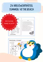 Vorschau - Arbeitsblätter - Summer break: 2x Kreuzworträtsel (Crossword puzzle) – Englisch ab Klasse 5 - Deckblatt