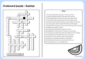 Vorschau - Arbeitsblätter - Summer break: 2x Kreuzworträtsel (Crossword puzzle) – Englisch ab Klasse 5 - Seite 1