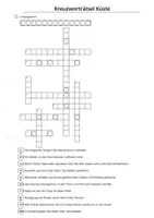 Vorschau - Quiz - Kreuzworträtsel Großlandschaften Küste - Deckblatt