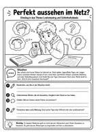 Vorschau - Arbeitsblätter - Argumentieren Klasse 5-6: Looksmaxing & Social Media - Seite 1
