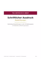 Vorschau - Prüfungsvorbereitung - TELC Deutsch B2·C1 Beruf – Schriftlicher Ausdruck: Musterlösungen zu 30 Modellaufgaben - Deckblatt