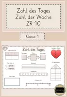 Vorschau - Arbeitsblätter - Zahl des Tages - Zahlenraum bis 10 - Deckblatt