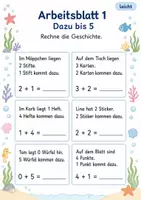 Vorschau - Arbeitsblätter - Sachaufgaben und Rechengeschichten Klasse 1 | Materialpaket | 20 PDFs mit 140 Arbeitsblättern - Seite 2