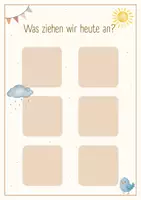 Vorschau - Poster - Anziehtafel Montessori | Bildkarten Kleidung Wetter Jahreszeiten | Organisation Material Kita - Seite 2