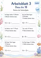 Vorschau - Arbeitsblätter - Sachaufgaben Plus bis 20 | Mathematik Klasse 1 | 7 Arbeitsblätter als PDF - Seite 3