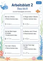 Vorschau - Arbeitsblätter - Textaufgaben Plus bis 10 | Mathematik Klasse 1 | 7 Arbeitsblätter als PDF - Seite 2