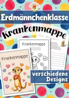 Vorschau - Arbeitsblätter - Erdmännchenklasse - Krankenmappe (Klassentier) - Deckblatt