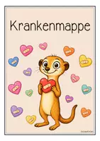 Vorschau - Arbeitsblätter - Erdmännchenklasse - Krankenmappe (Klassentier) - Seite 1