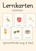 Vorschau - Bildkarten - Bildkarten Sommer | Sprachförderung und DaZ Material | Kindergarten & Grundschule - Deckblatt