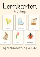 Vorschau - Bildkarten - Bildkarten Frühling| Sprachförderung und DaZ Material | Kindergarten & Grundschule - Deckblatt