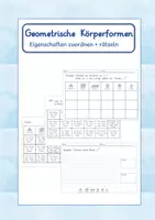 Vorschau - Arbeitsblätter - Eigenschaften geometrische Körperformen_Rätsel - Deckblatt