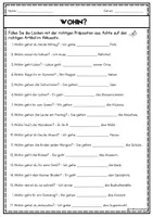 Vorschau - Arbeitsblätter - Wo, Wohin, Woher? Präpositionen/ A1-A2 / DaZ & DaF - Seite 2