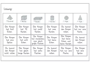 Vorschau - Arbeitsblätter - Eigenschaften geometrische Körperformen_Rätsel - Seite 3