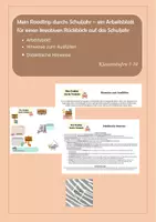 Vorschau - Arbeitsblätter - Roadtrip durchs Schuljahr- kreativer Rückblick auf das Schuljahr - Deckblatt