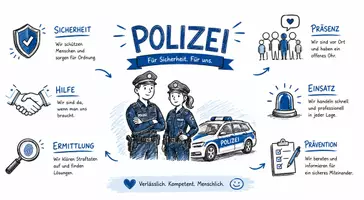 Vorschau - Arbeitsblätter - Arbeitsblätter zum Thema "Polizei" + Lösung & MP3 + Mindmap + Infografik - Seite 1