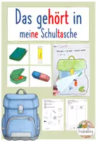 Vorschau - Arbeitsblätter - Meine Klasse und ich: 2. Stunde - Das gehört in meine Schultasche! (inkl. Stundenentwurf) - Deckblatt