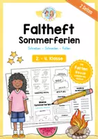 Vorschau - Arbeitsblätter - Sommerferien: Faltheft / Faltbuch - Deckblatt
