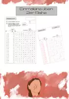 Vorschau - Arbeitsblätter - Malaufgaben finden I Suchsel I 2er Einmaleins - Deckblatt