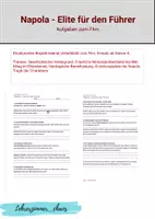 Vorschau - Arbeitsblätter - Napola - Elite für den Führer (Arbeitsblatt) - Deckblatt