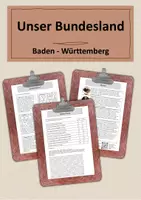 Vorschau - Arbeitsblätter - Selbstlernheft Grundschule: Bundesland Baden-Württemberg - Deckblatt