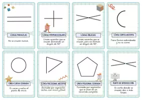 Vista previa - Unidades / Secuencias / Situaciones de Aprendizaje - Tarjetas de geometría - página 1