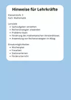 Vorschau - Stundenentwürfe - Mathe Textaufgaben Klasse 3 – Angebote im Laden (30 Aufgaben mit Lösungen) - Seite 1