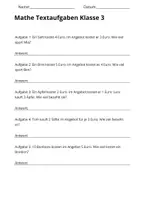 Vorschau - Stundenentwürfe - Mathe Textaufgaben Klasse 3 – Angebote im Laden (30 Aufgaben mit Lösungen) - Seite 3