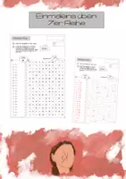 Vorschau - Arbeitsblätter - Malaufgaben finden I Suchsel I 7er Einmaleins - Deckblatt