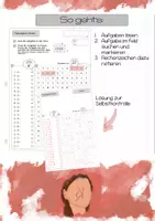 Vorschau - Arbeitsblätter - Malaufgaben finden I Suchsel I 7er Einmaleins - Seite 1
