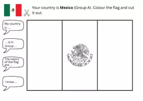 Vorschau - Arbeitsblätter - Fußball WM 2026 - What's your country? - Flags - Seite 1