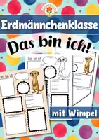 Vorschau - Arbeitsblätter - Erdmännchenklasse - Das bin ich (Klassentier) - Deckblatt