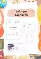 Vorschau - Arbeitsblätter - Bohnentagebuch - Dokumentation des Wachstums - Deckblatt