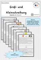 Vorschau - Arbeitsblätter - Abschreibtexte: Groß- und Kleinschreibung - Deckblatt