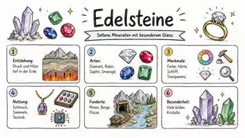 Vorschau - Arbeitsblätter - Arbeitsblätter zum Thema "Edelstein" + Lösung & MP3 + Mindmap + Infografik - Seite 1