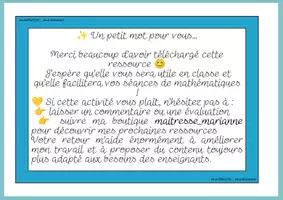 Aperçu - Feuilles d'exercices - 32 cartes rituels du matin CE2 – Français & Maths Période 5 - Page 1