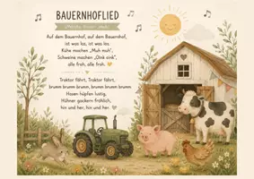 Vorschau - Arbeitsblätter - Klanggeschichte „Am Bauernhof“ - Für die Kleinsten in der Krippe
Mit liebevollen Bildkarten, Geräuschen, Bewegung & Bauernhoflied (nach der Melodie „Bruder Jakob“) - Seite 3