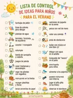 Vista previa - Juegos / Gamificación - Lista de control 25 Ideas Divertidas para el Verano (Checklist Infantil) - Portada