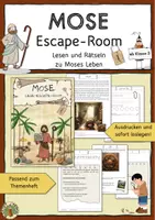Vorschau - Spiele - Mose - Escape-Room zum Lesen und Rätseln, Wiederholung - Deckblatt