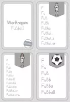 Vorschau - Fördermaterial/Inklusion - Worttreppen Fussball - Lesekarten - Klettkarten - Fußball WM - Seite 2