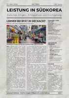 Vorschau - Arbeitsblätter - Arbeitsethik ⎮ Leistung in Südkorea - Zeitungsartikel und Aufgaben für Klasse 9 bis 10 - Seite 1