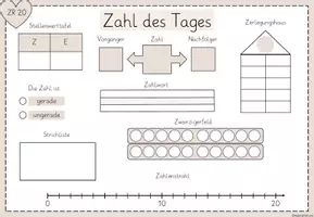 Vorschau - Poster - Zahl des Tages - Zahlenraum bis 20 - Seite 3