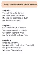Vorschau - Arbeitsblätter - 3 Tests Deutsch 5 Klasse - Seite 2